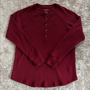 NWOT American Eagle Soft Waffle Henley